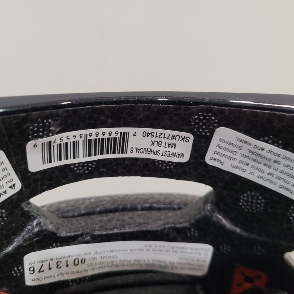 Giro Manifest Spherical Matte Black Small 51-55cm 7121540 Mips New - Picture 11 of 12